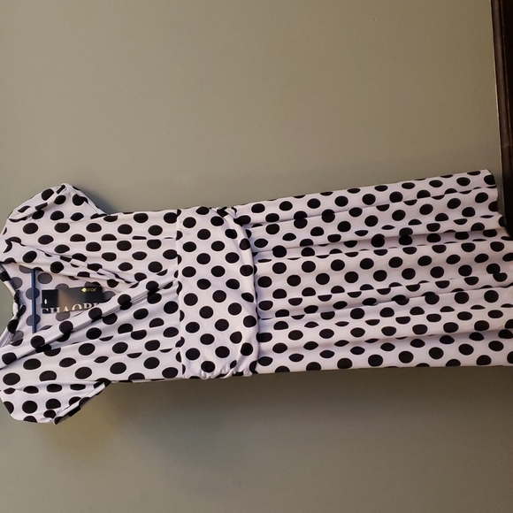 BEFDI Dresses & Skirts - Black/White Polka Dot Dress